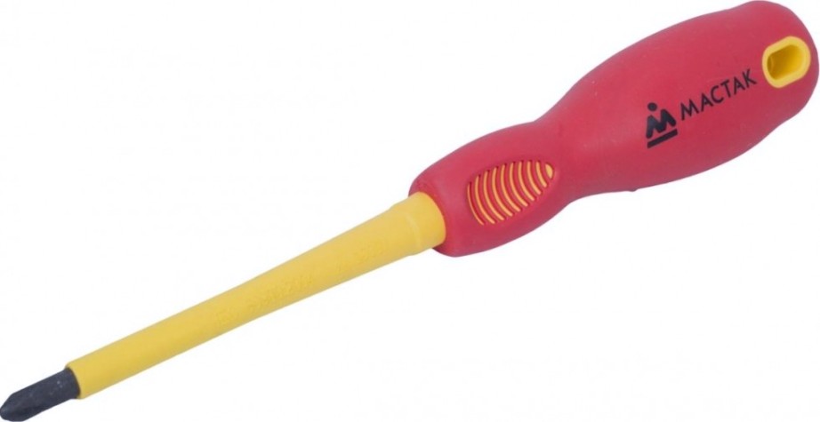 Отвертка диэлектрическая PHILIPS МАСТАК 041-02100EH №2, 100 мм, держатель