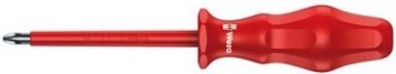 Отвертка диэлектрическая WERA Kraftform Classic VDE 1000 V 1765i PZ 1 х 80 мм WE-031260 [WE-031260]