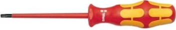 Отвертка диэлектрическая WERA Kraftform Plus 100 VDE 1000 V 167i TORX TX 9 х 80 мм WE-006169 [WE-006169]