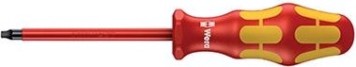 Отвертка диэлектрическая WERA Kraftform Plus 100 VDE 1000 V 168i # 2 rot х 200 мм WE-004784 [WE-004784]