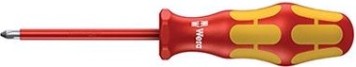 Отвертка крестовая диэлектрическая WERA Kraftform Plus 100 VDE 1000 V 162i PH PH1 х 80 мм WE-006152 [WE-006152]