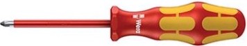 Отвертка крестовая диэлектрическая WERA Kraftform Plus 100 VDE 1000 V 162i PH PH4 х 200 мм WE-006158 [WE-006158]
