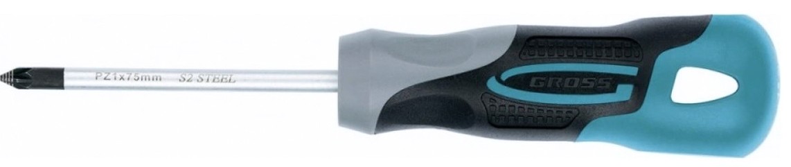 Отвертка крестовая GROSS 12156 PZ1x75 мм