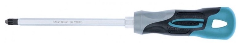 Отвертка крестовая GROSS 12163 PZ3x150 мм