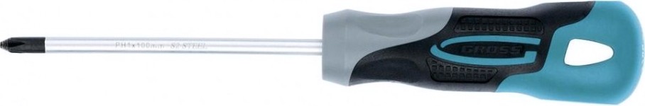 Отвертка крестовая GROSS PH 1 х 100 мм 12140 [12140]