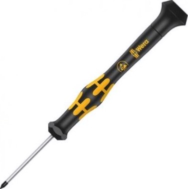 Отвертка крестовая WERA Kraftform Micro 1572 PH ESD "Microstix" 00 х 40 мм WE-030081 [WE-030081]