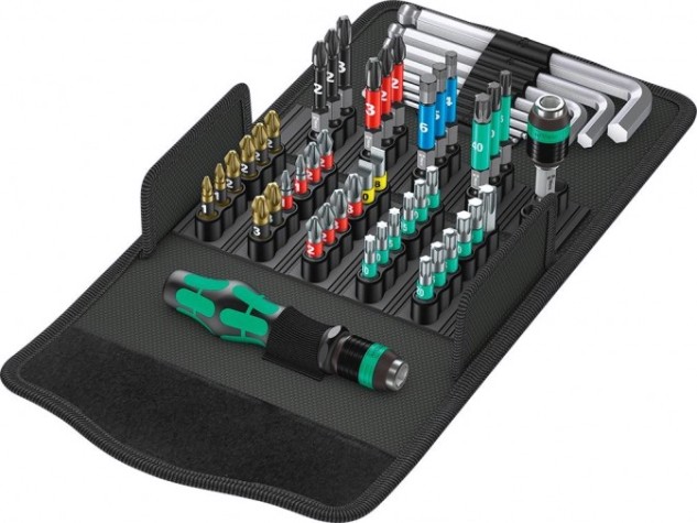 Отвертка с битами WERA Kraftform Kompakt 100 52 предмета WE-057460 [WE-057460]