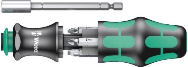Отвертка с битами WERA Kraftform Kompakt 28 7 предметов WE-134491 [WE-134491]