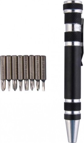 Отвертка с битами ZITREK SPP8 портативная (8 в 1) [065-0010]