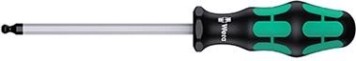 Отвертка с шестигранной сферической головкой WERA Kraftform Plus Серия 300 352 SW 3,0 х 100 MM WE-022805 [WE-022805]