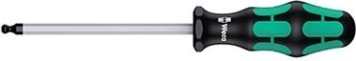 Отвертка с шестигранной сферической головкой WERA Kraftform Plus Серия 300 352 SW 3/8" WE-022930 [WE-022930]
