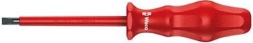Отвертка шлицевая диэлектрическая WERA Kraftform Classic VDE 1000 V 1760i 1.2 x 6.5 x 150 мм WE-031244 [WE-031244]