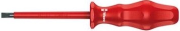 Отвертка шлицевая диэлектрическая WERA Kraftform Classic VDE 1000 V 1760i 1.6 x 8.0 x 200 мм WE-031245 [WE-031245]