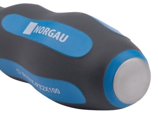 Отвертка шлицевая Norgau 6,5x125 с ударным наконечником n155k [062012265]