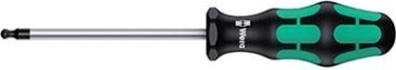 Отвертка WERA Kraftform Plus Серия 300 TORX 367 K TX 15 х 80 мм, со сферической головкой WE-027950 [WE-027950]