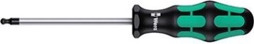 Отвертка WERA Kraftform Plus Серия 300 TORX 367 K TX 25 х 100 мм, со сферической головкой WE-027954 [WE-027954]