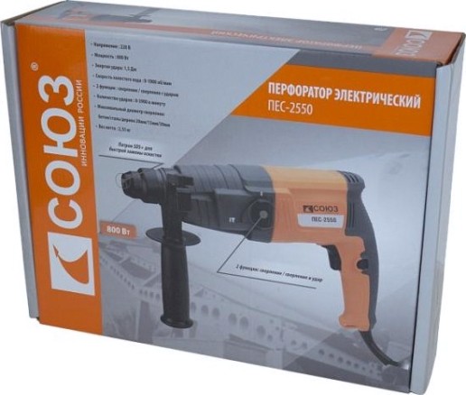 Перфоратор сетевой СОЮЗ ПЕС-2550