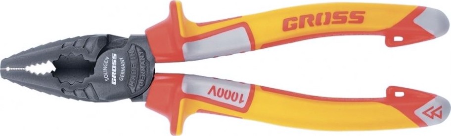 Плоскогубцы диэлектрические GROSS 16989 1000 V, 180 мм