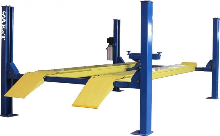 Подъемник автомобильный AE&T F4,5D-4 4-хстоечный 4,5 т 380В [F4.5D-4 (380)]