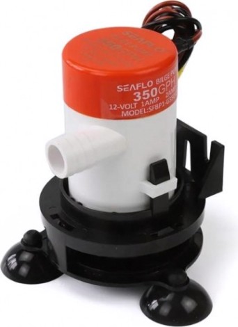 Помпа циркуляционная SEAFLO 22 л/мин, патрубок 19 мм, 12V, с аэраторной трубой [SFBP1-G350-09]