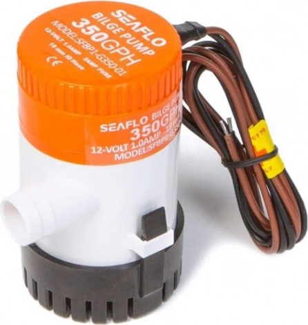 Помпа водооткачивающая SEAFLO трюмная, 12V 350 галлон/час, патрубок 19 мм [SFBP1-G350-01]