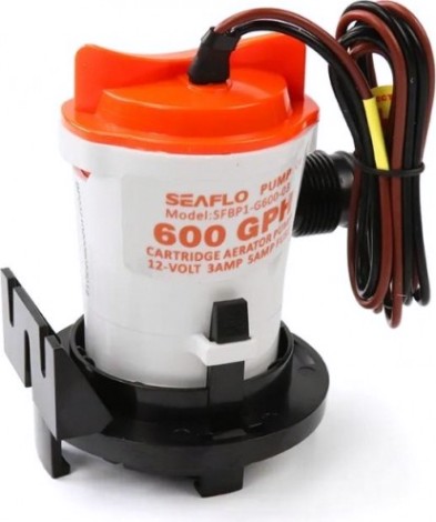 Помпа водооткачивающая SEAFLO трюмная, 12V 600 галлон/час, патрубок 19 мм [SFBP1-G600-03]