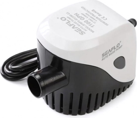 Помпа водооткачивающая SEAFLO трюмная, автоматическая, 12V 1100 галлон/час, патрубок 29 мм [SFBP1-G1100-11]