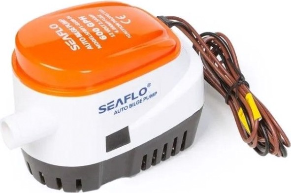 Помпа водооткачивающая SEAFLO трюмная, автоматическая, 12V 600 галлон/час, патрубок 19 мм [SFBP1-G600-06]
