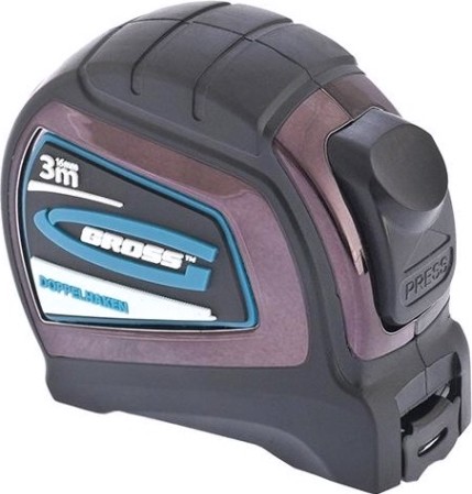 Рулетка GROSS "Doppelhaken" 3.0 м 31122 [31122]