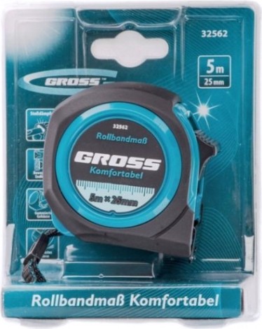 Рулетка GROSS "Komfortabel" 5.0 м 32562 [32562]