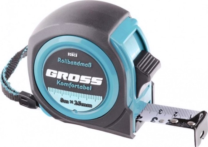 Рулетка GROSS "Komfortabel" 8.0 м 32563 [32563]