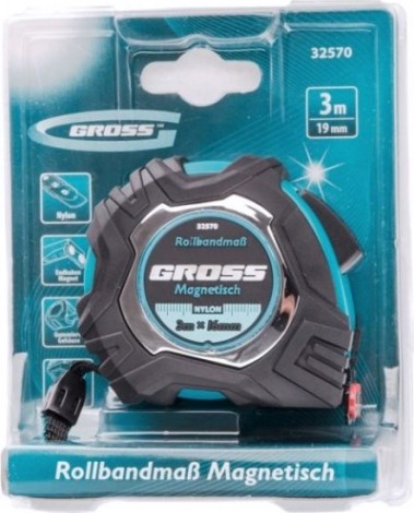 Рулетка GROSS "Magnetisch" 3.0 м 32570 [32570]