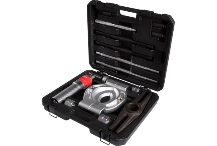 Съемник подшипников гидравлический МАСТАК 12 т, 20-200 мм сегментного типа, с совмещенным насосом [104-19712]