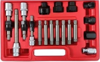 Съемник шкива генератора AE&T TA-A1087 (18 предметов, полный набор) Съемник шкива генератора AE&T TA-A1087 (18 предметов, полный набор)