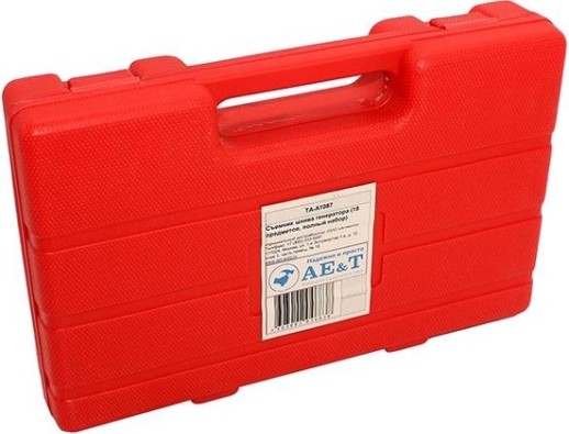 Съемник шкива генератора AE&T TA-A1087 (18 предметов, полный набор) Съемник шкива генератора AE&T TA-A1087 (18 предметов, полный набор)