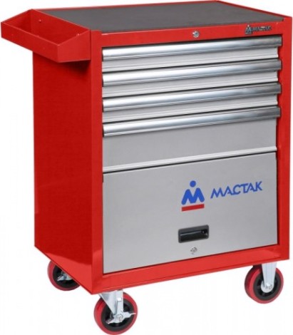 Тележка инструментальная МАСТАК "МАСТЕР" 205 предметов, красная 52-04205R [52-04205R]