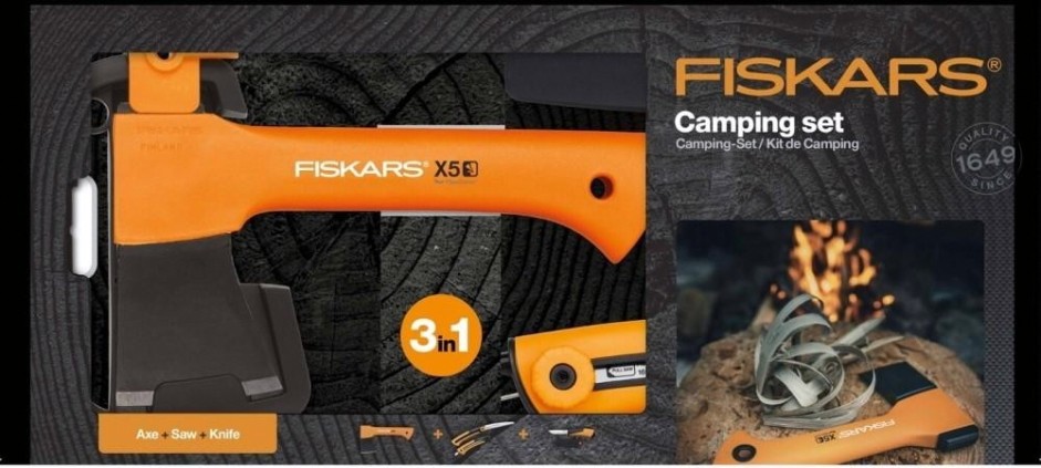 Топор FISKARS Camp_Set набор: x-series x5 set 1057912 [1057912]