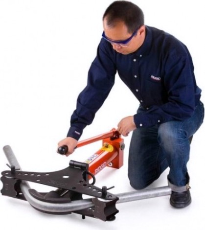 Трубогиб электрогидравлический RIDGID HB383E с откидывающейся верхней пластиной [39268]