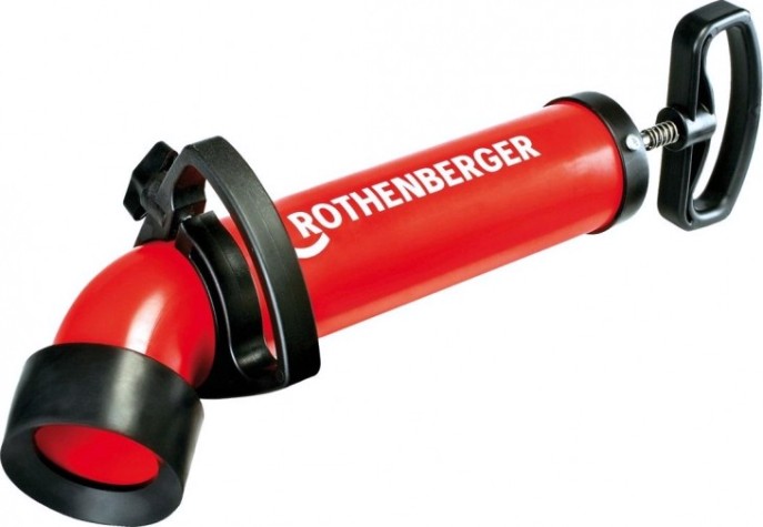 Вантуз насосного типа ROTHENBERGER РОПУМП СУПЕР с адаптером для унитаза 72070Х [72070X]