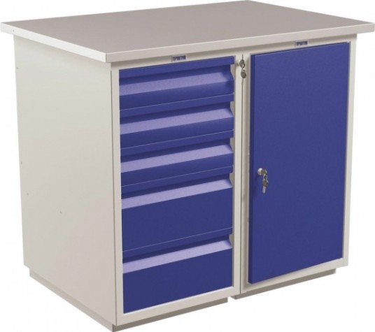 Верстак слесарный двухтумбовый ПРАКТИК Profi WT100.WD5/WD1.000 Верстак слесарный двухтумбовый ПРАКТИК Profi WT100.WD5/WD1.000