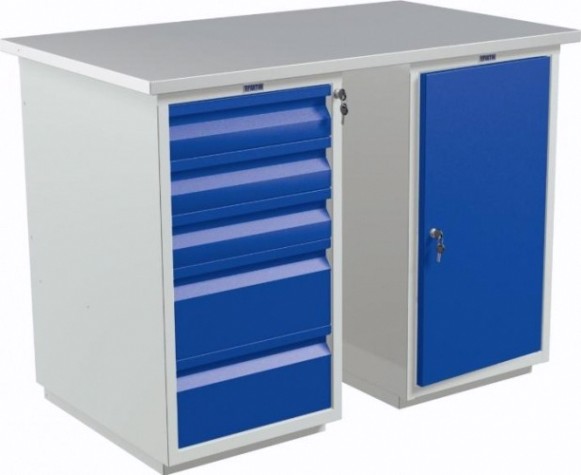 Верстак слесарный двухтумбовый ПРАКТИК Profi WT120.WD5/WD1.000 Верстак слесарный двухтумбовый ПРАКТИК Profi WT120.WD5/WD1.000